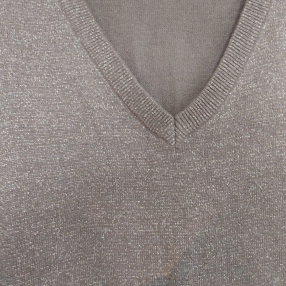 👚NWOT-REQUEST GOLD GLITTER SWEATER/B4